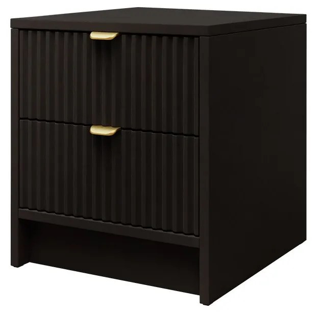 Nočný stolík Razimo 2SZ, Farby: Biely velvet