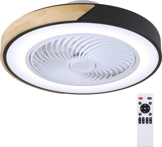 Brilagi-LED stmievateľné svietidlo s ventilátorom LED/30W/230V 3000-6500K čierna