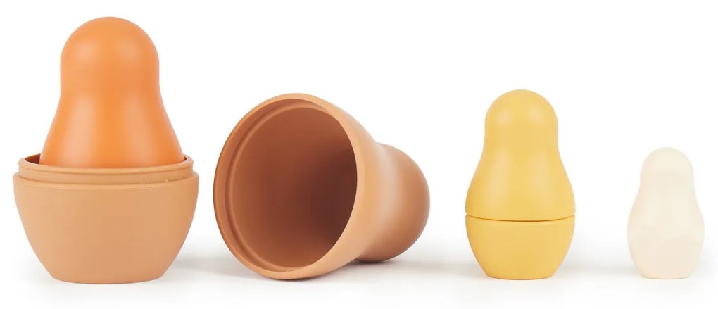 Bieco - Silikónová skladacia matrioška - Chocolate Bliss