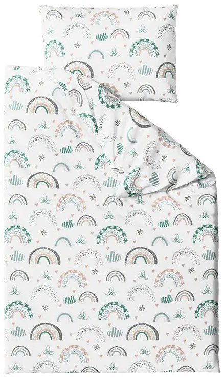 Krepové obliečky do postieľky Renforcé RAINUBI biele Rozmer obliečky: 45 x 65 cm | 90 x 140 cm
