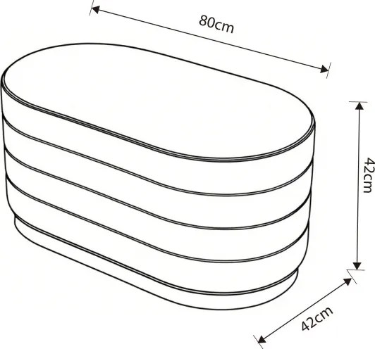 Taburetka BELLA krémová