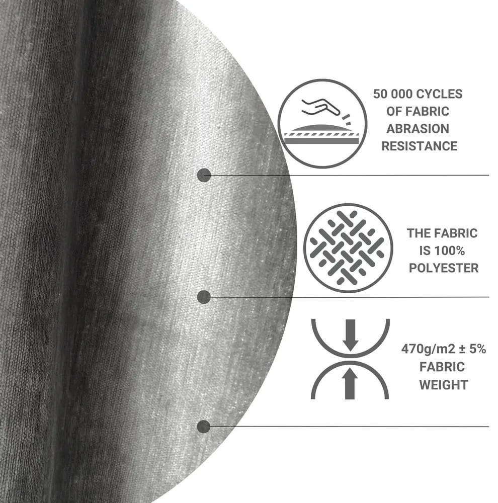 Sivá čalúnená dvojlôžková posteľ s úložným priestorom 180x200 cm Musca – Maison de Rêve