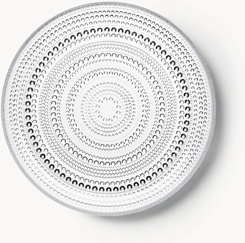 Sklenený plytký tanier Kastehelmi