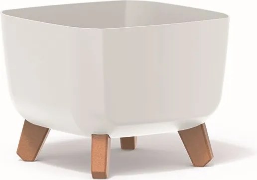 Kvetináč GRACIE SQUAT biely