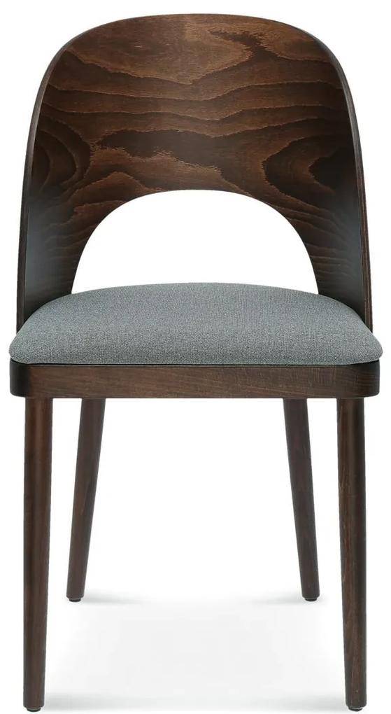 FAMEG Avola - A-1411 - jedálenská stolička Farba dreva: dub premium, Čalúnenie: koža L2