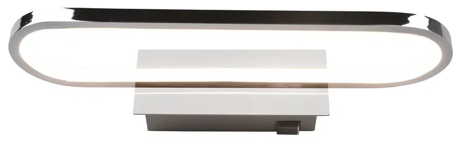 LED nástenné svietidlo v lesklej striebornej farbe (dĺžka 40 cm) Gianni - Trio