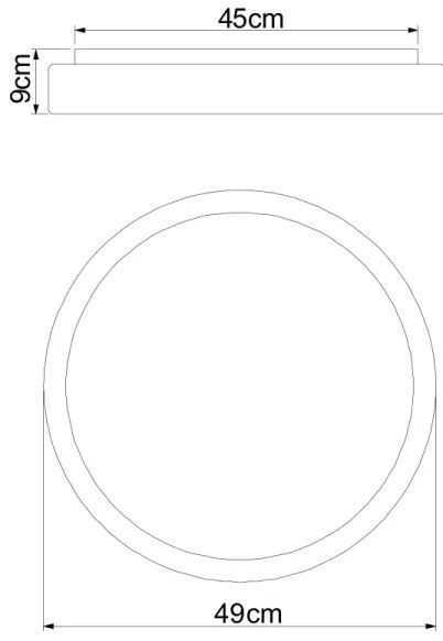 Globo 41587-24 - LED Stmievateľné stropné svietidlo SONNY LED/24W/230V + DO