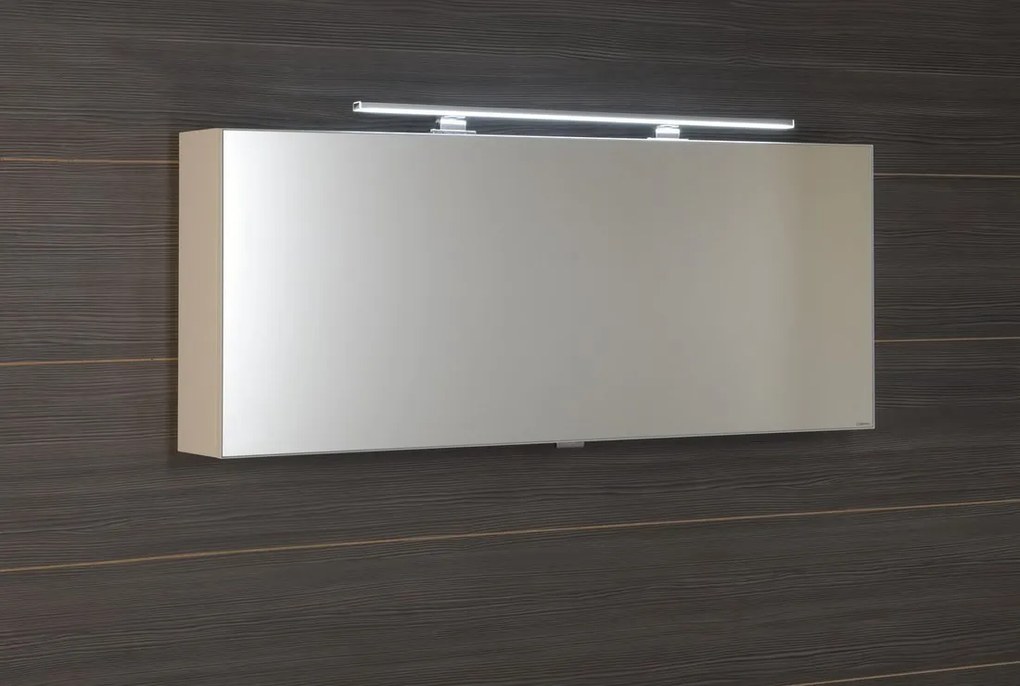Sapho Sapho, CLOE galérka s LED osvetlením, 120x50x18cm, biela, CE120-0030