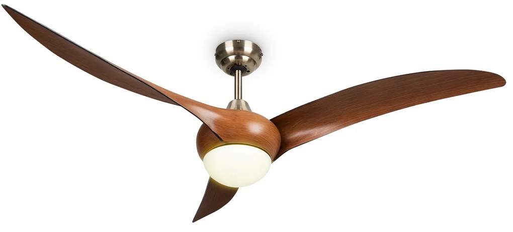 Klarstein Monteverde, stropný ventilátor, stropné svetlo, 52", 8376 m³/h, 3 lopatky