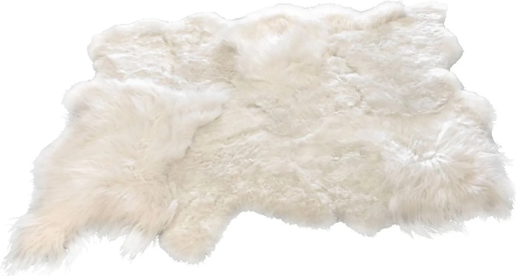 Biely koberec z ovčej kože Sheep white - 200*160*12cm