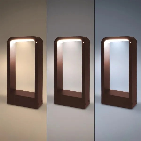 Brilagi - LED Vonkajšie svietidlo BARI LED/7W/230V 3000/4000/6000K hnedé IP54 30 cm