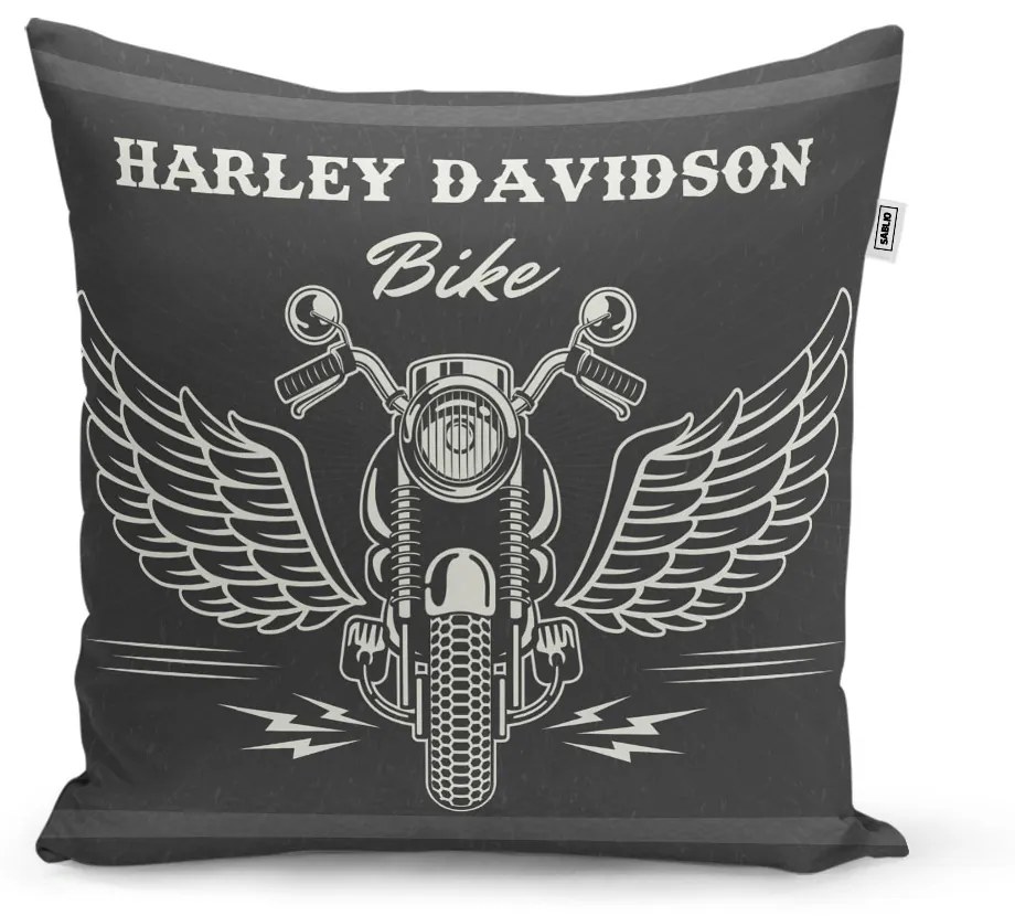 Sablio Vankúš Harley-Davidson S krídlami - 40x40 cm