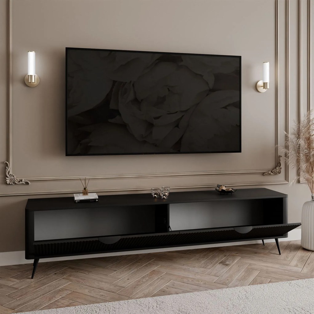 TV stolík TURNER čierny 200cm