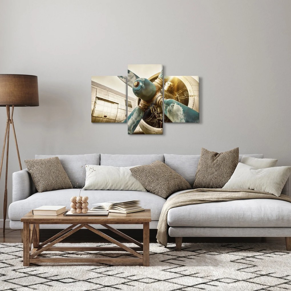 Obraz - Vrtuľa starého lietadla (90x60 cm)