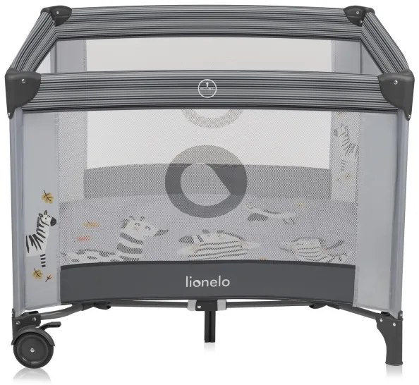 Lionelo - Hracia ohrádka BONNIE Grey Stone