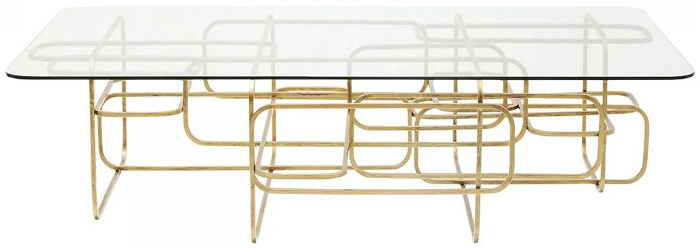 Konferenčný stolík Meander Gold 140 × 80 cm 36 × 140 × 80 cm KARE DESIGN