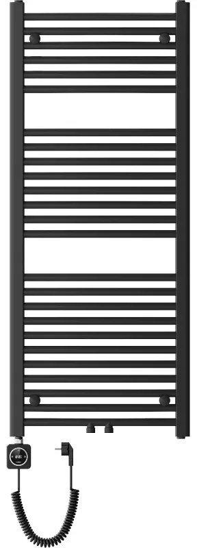 Mexen Ares, elektrické vykurovacie teleso 1200x500 mm + vykurovacia tyč 500 W, čierna, W102-1200-500-6500-70