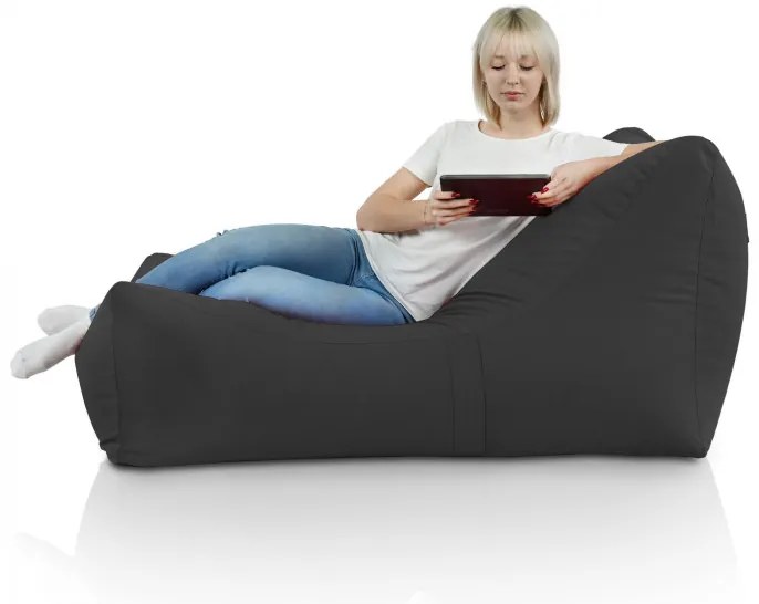 Sedací vak Atény Plyš Farba: Tm. sivý