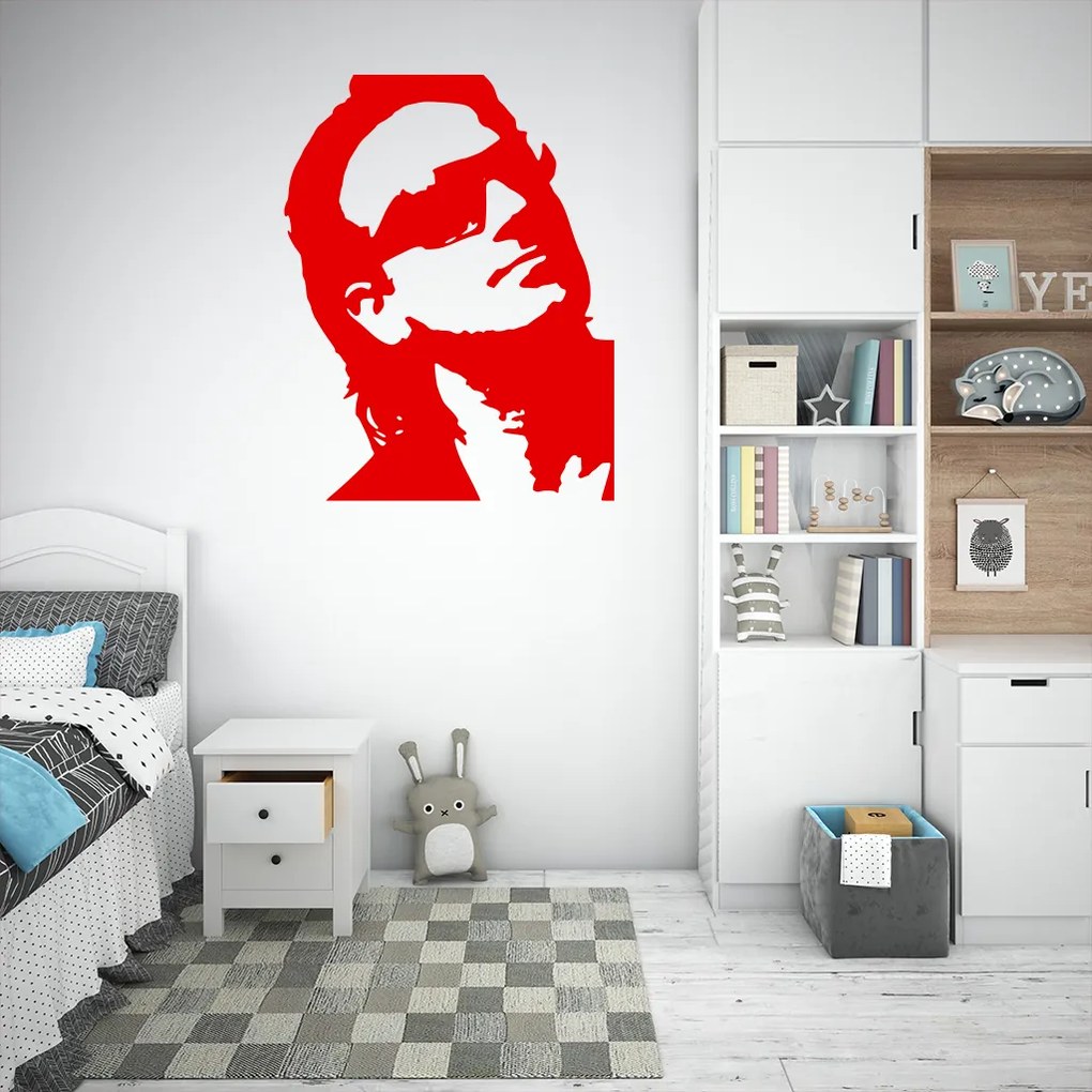 Veselá Stena Samolepka Bono Vox (U2) Farba: béžová, Veľkosť: 80 x 62 cm