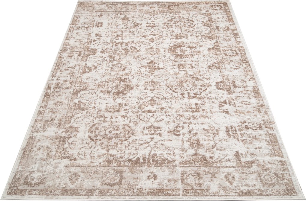 TA Koberec D058E WHITE/VIZON PORTLAND Biely Obdĺžnikový Rozmer: 140x200 cm