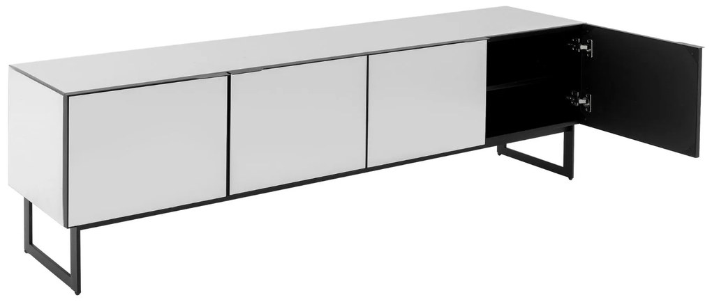 Soran zrkadlová skrinka čierna 180x40 cm