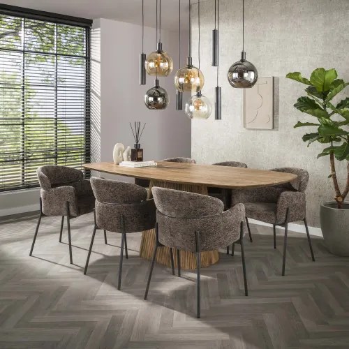Jedálenský stôl 22-98 Wave 215x105cm Masív Drevo Mango - Komfort-nábytok