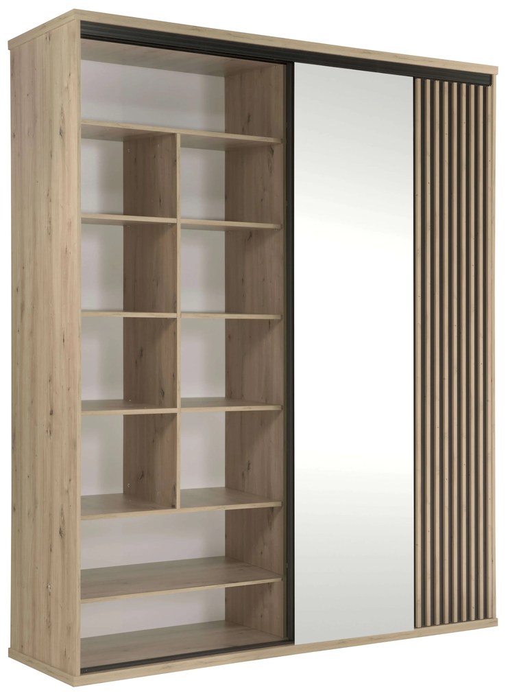 Šatníková skriňa Claudi 14 (dub artisan). Akcia -20%. Vlastná spoľahlivá doprava až k Vám domov. 1055497