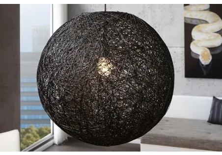 ABAKA čierna lampa, Rozmer 60 cm