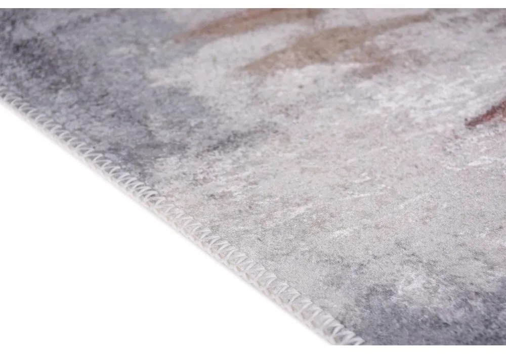 Sivý/slonovinový prateľný koberec 60x100 cm Abstract Colors – Vitaus