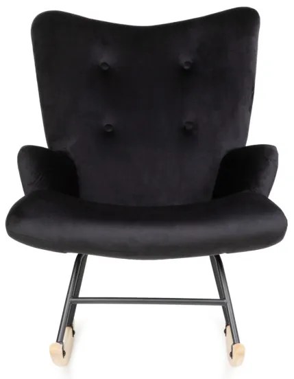 Hojdacie kreslo MOSS čierne 856728