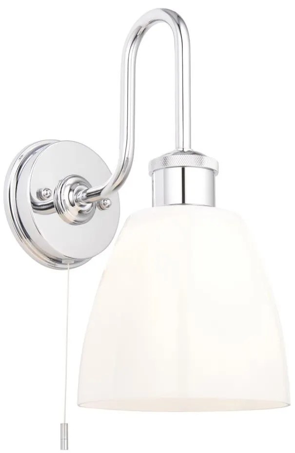 Endon 95506 - Kúpeľňové nástenné svietidlo PIPER 1xE27/10W/230V IP44 lesklý chróm