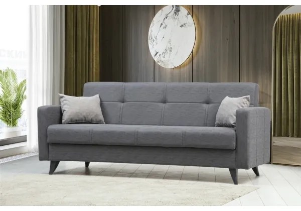 Trojmiestná rozkladacia pohovka KORFU tmavosivá