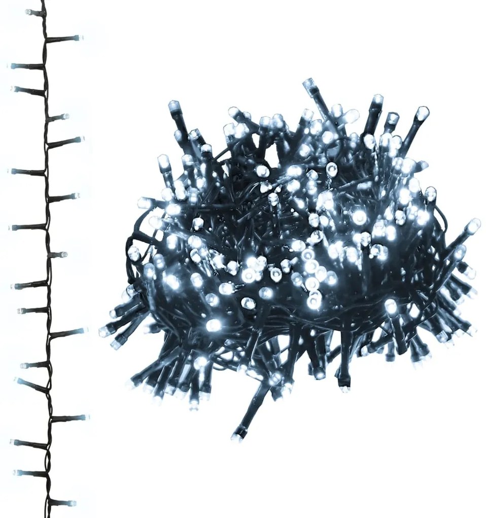 vidaXL Kompaktná LED reťaz, 3000 diód, studená biela 65 m, PVC