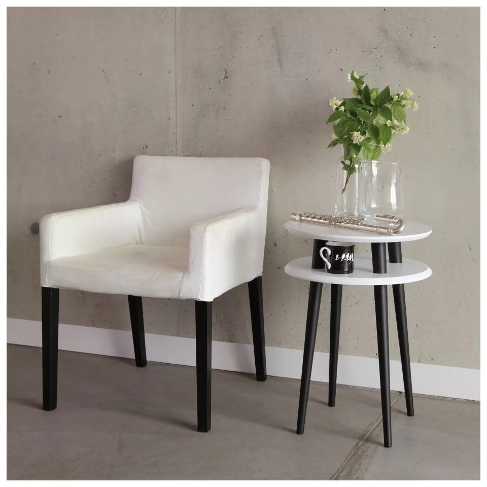 Ružový odkladací stolík Ragaba UFO, ⌀ 45 cm