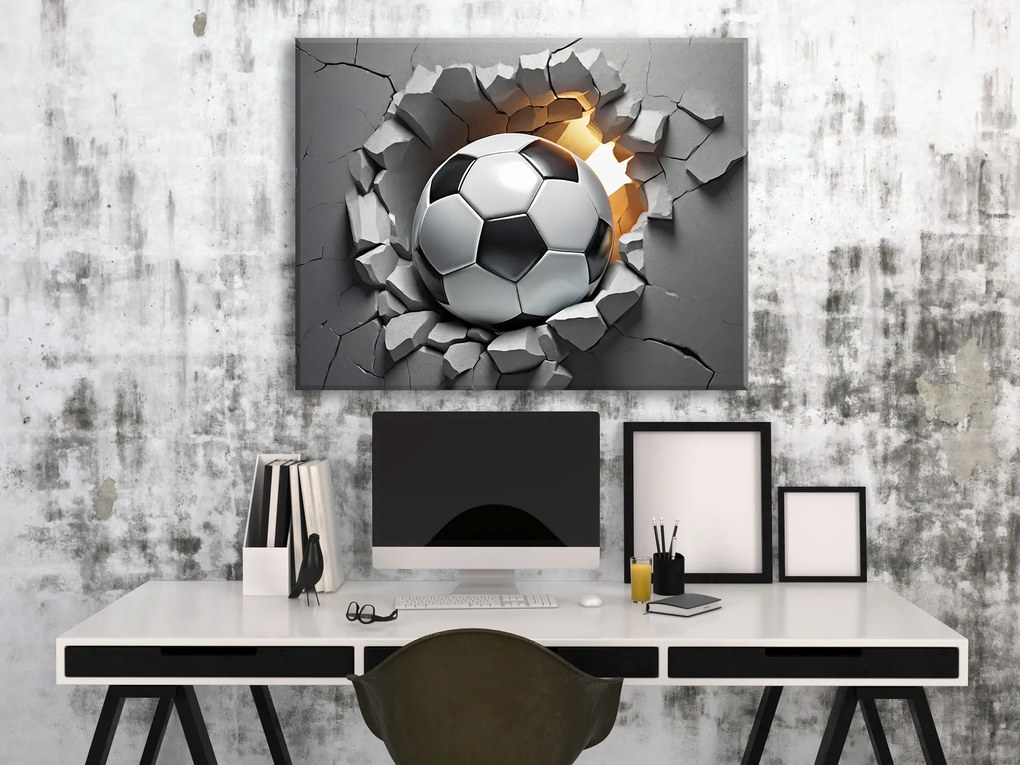 Gario Obraz na plátne Futbal 3D Rozmery: 120 x 80 cm