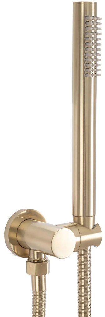 Rea Lungo, podomietková termostatická sprchová sada + BOX, zlatá matná, REA-P8551