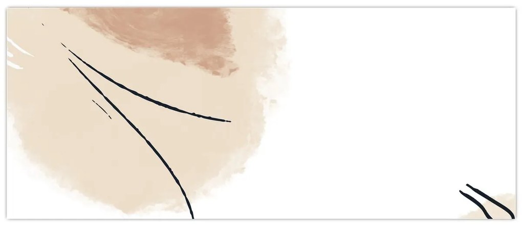 Obraz - Biela abstrakcia (120x50 cm)