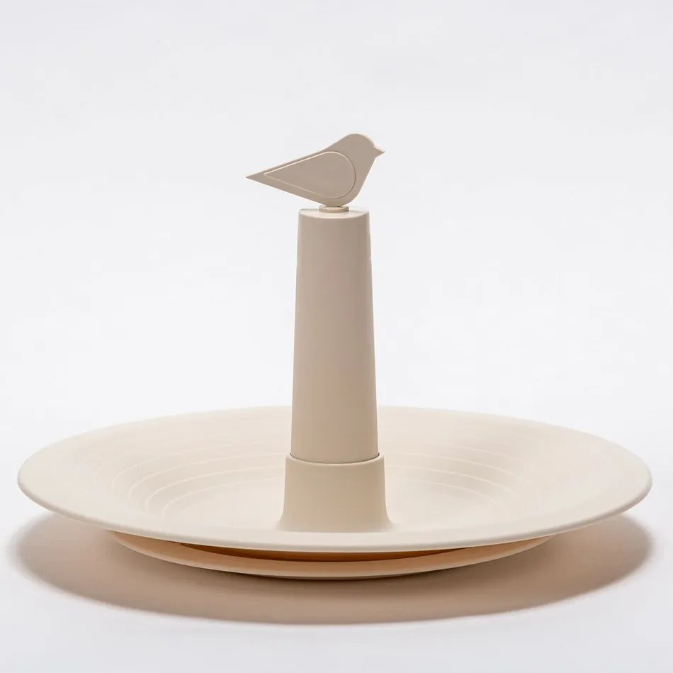 Plastia Napájadlo pre vtáky Finch, slonová kosť