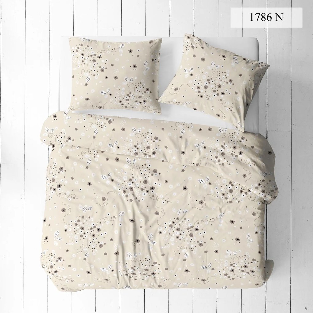 KREPOVÉ OBLIEČKY KORALOVE 140X200 CM, 1KS 70X80 CM KVETY