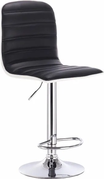 Barová židle, černá / bílá / chrom, Gerik 0000206813 Tempo Kondela