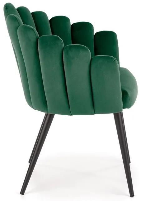 Halmar Jedálenská stolička K410 - tmavě zelená