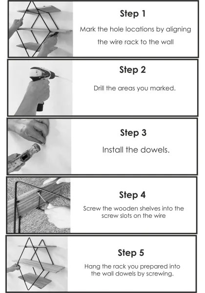 Nástenná polica 60x60 cm smrek