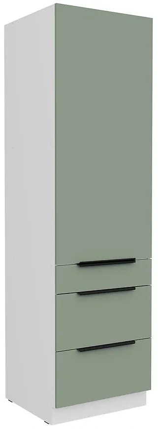 Kuchynská skrinka Aria-Sa/Wh Anti Fingerprint 60dks-210 1f 3s