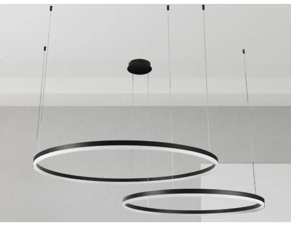 LED Stmievateľný luster na lanku LED/128W/230V 3000-6500K + diaľkové ovládanie