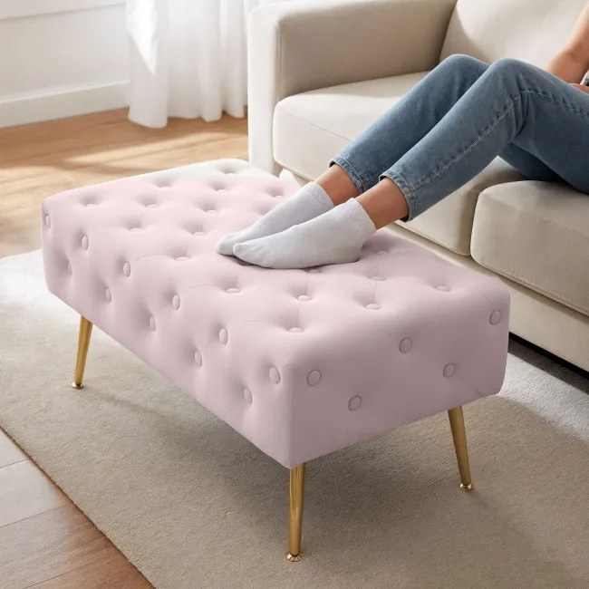 Taburetka MADRID púdrovo ružová