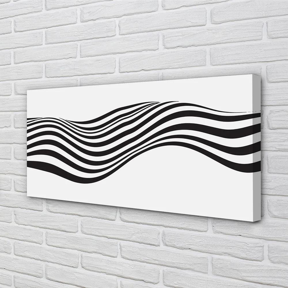Obraz na plátne Zebra pruhy vlna 125x50 cm