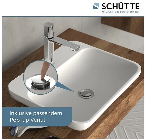 Schütte Umývadlová batéria New York s ventilom Pop-up (chróm)  (100354683)