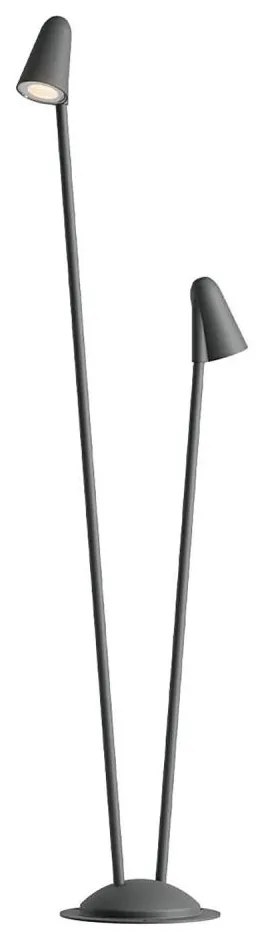 Redo 90711 - LED vonkajšie svietidlo NIVALIS 2xLED/6,9W/230V 110 cm IP65 antracit