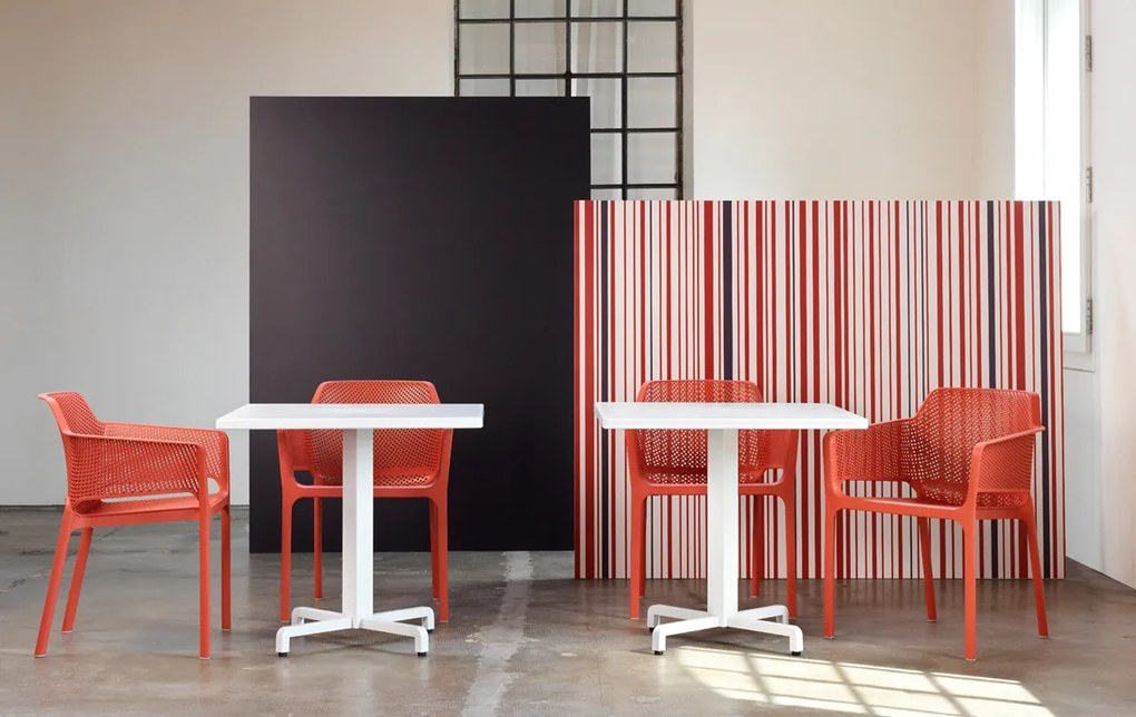 Stima Moderní plastové kreslo NET Vyberte odtieň ->: Tortora - sivá