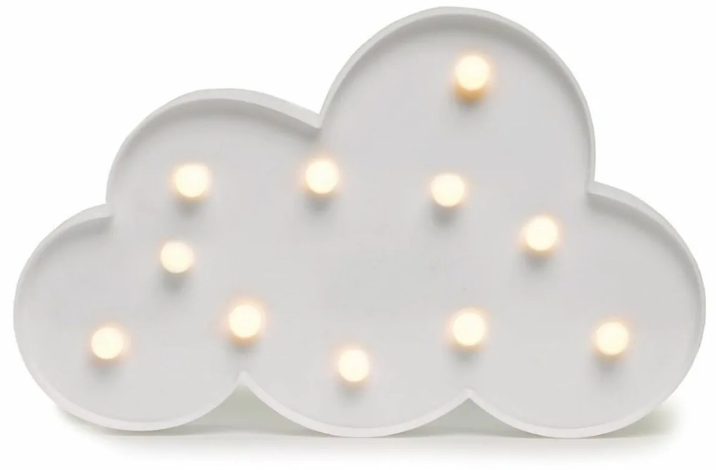 LED detská lampička OBLÁČIK, 29,5 cm